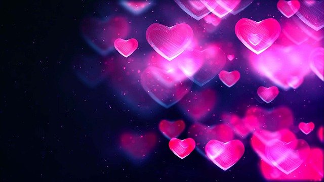 Abstract Hearts Background Love  - tommyvideo / Pixabay