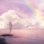 Girl Sea Woman Ocean Love Rainbow  - MARTYSEB / Pixabay
