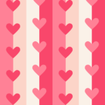 Love Hearts Stripes Pink Print  - yayangart / Pixabay